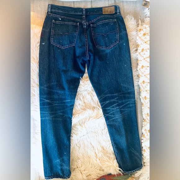 Polo Ralph Lauren Astor Slim Boyfriend painted Crane Jeans distressed 28 EUC - Picture 2 of 8